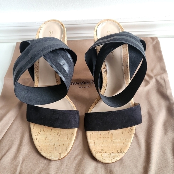 Gianvito Rossi Hailee 85 Elastic/Suede Sandals New In Box Size 11 US/41 IT - Picture 8 of 16